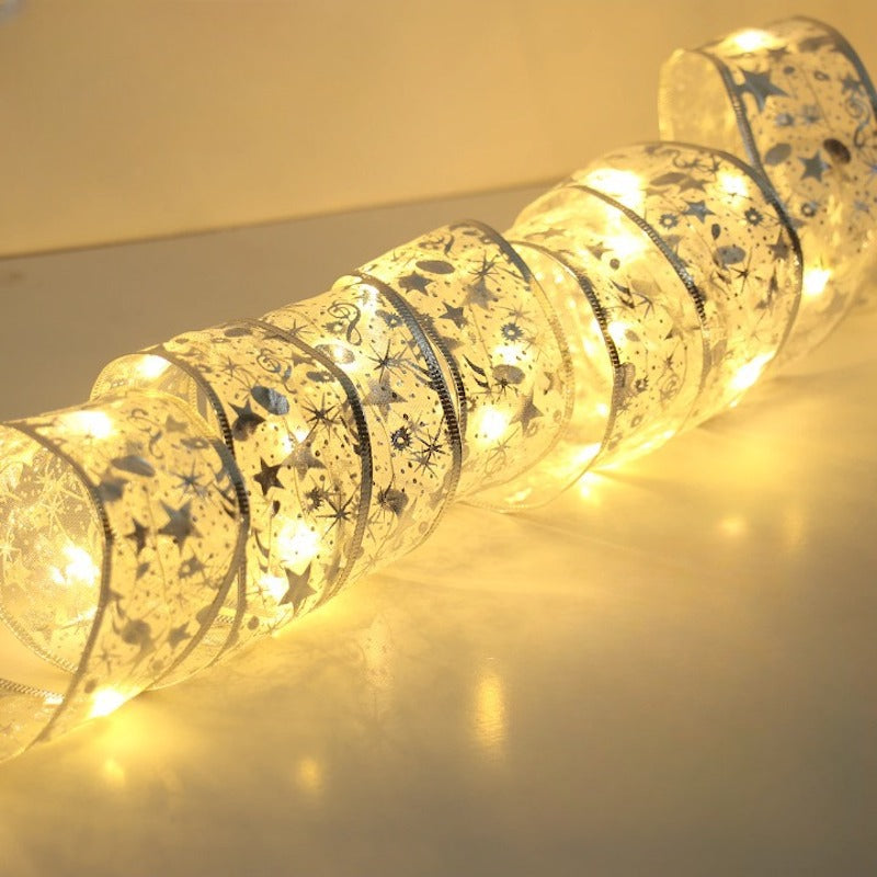 Christmas Ribbon Fairy String Light-Sparklie Lights
