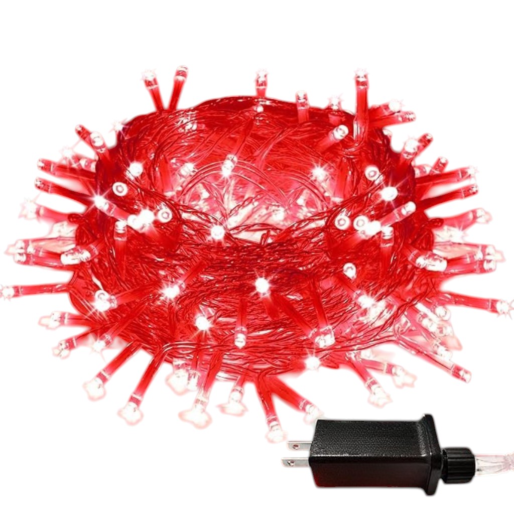 33ft Christmas String Lights With 100 LEDs And 8 Lighting Modes For Decor