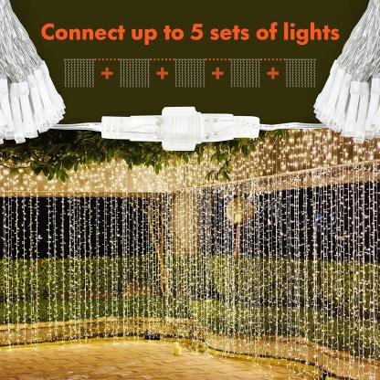 Curtain Lights String – Warm White LED Fairy Lights-Sparklie Lights