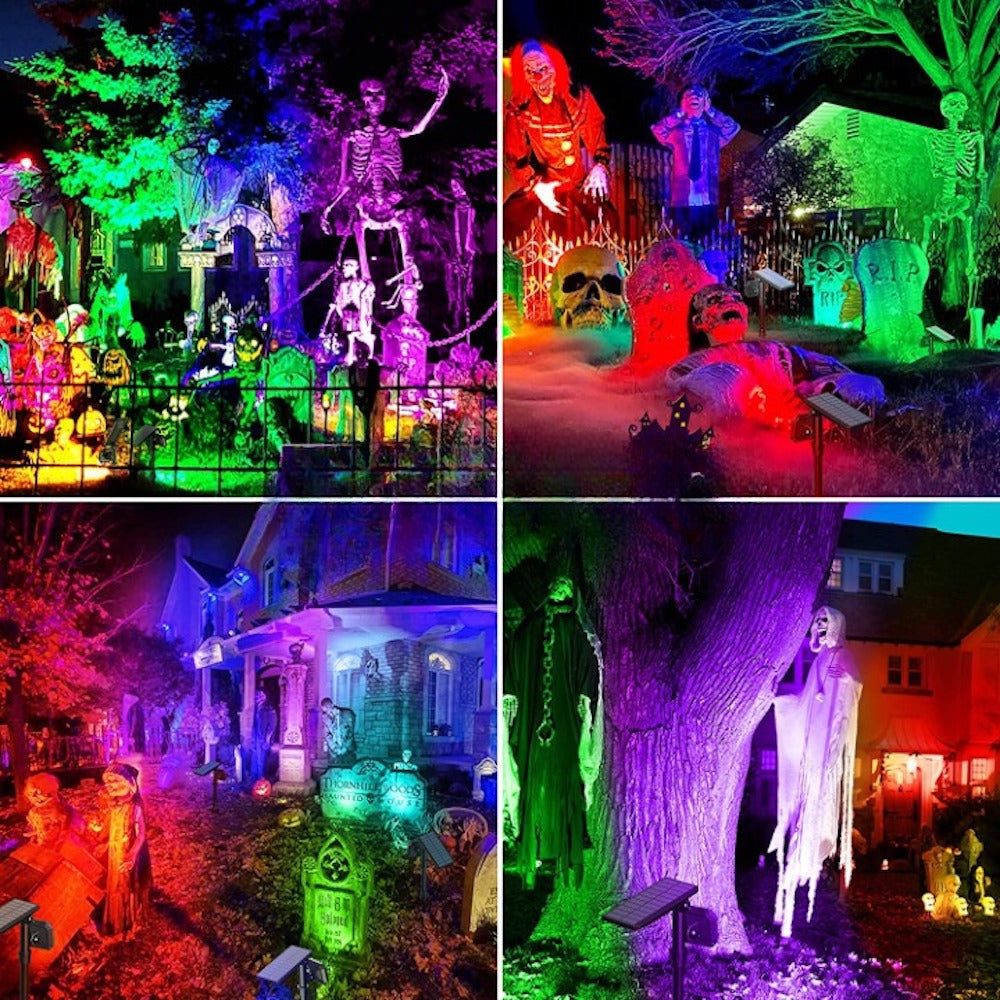 Color Changing Solar Outdoor Spot Lights-Sparklie Lights