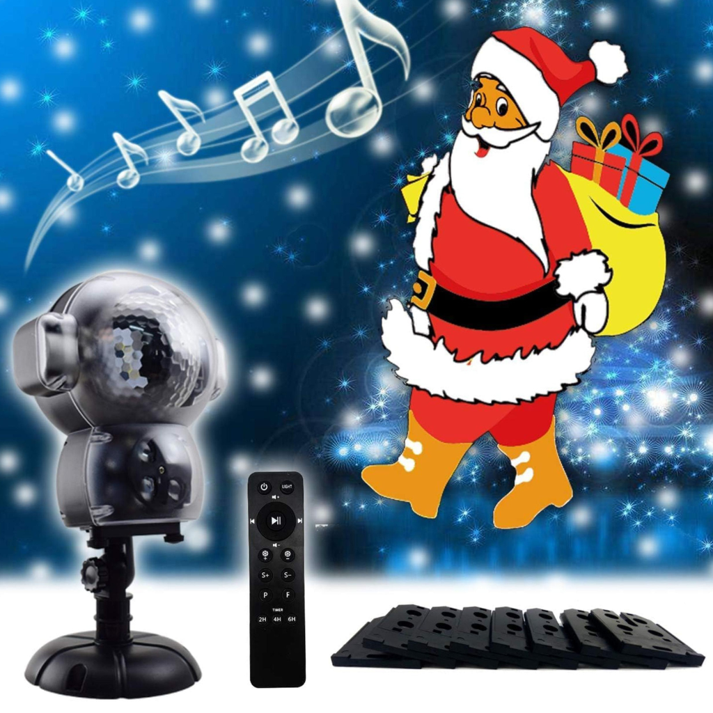 LED Snowfall Holiday Projection Lamp