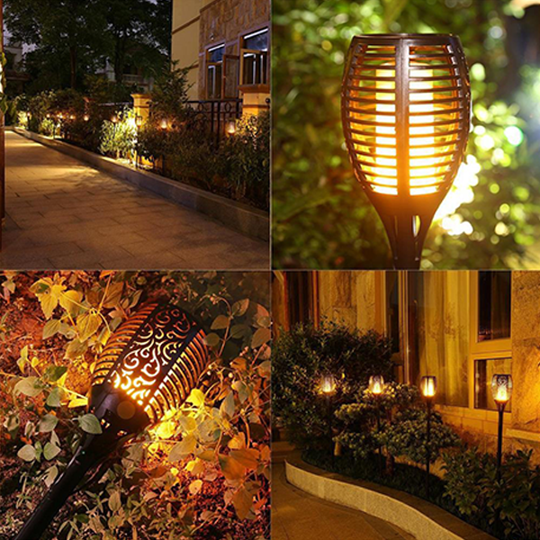 Solar Light Waterproof Flickering Flames Torches-Sparklie Lights