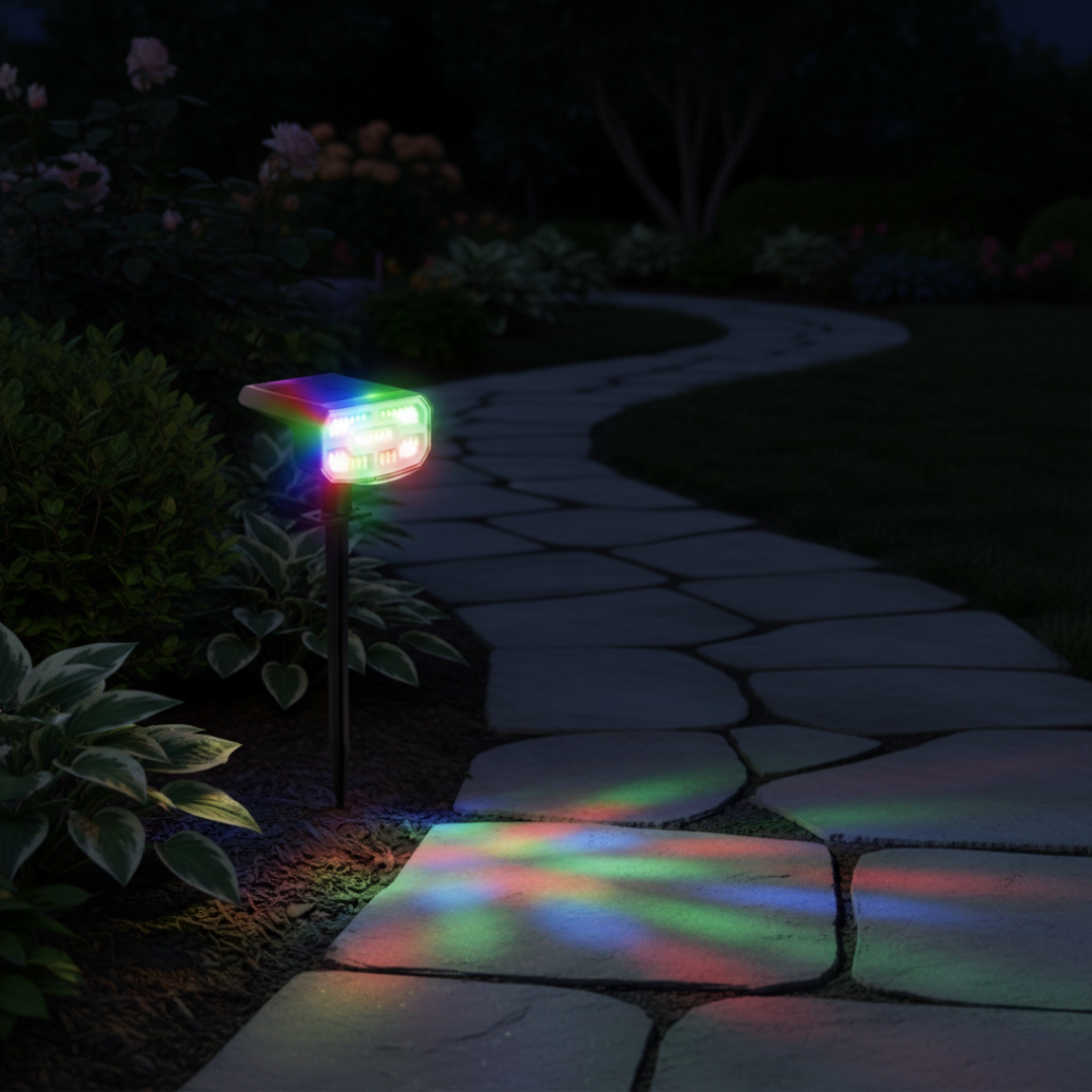 Solar Outdoor Motion Sensor RGB Lights