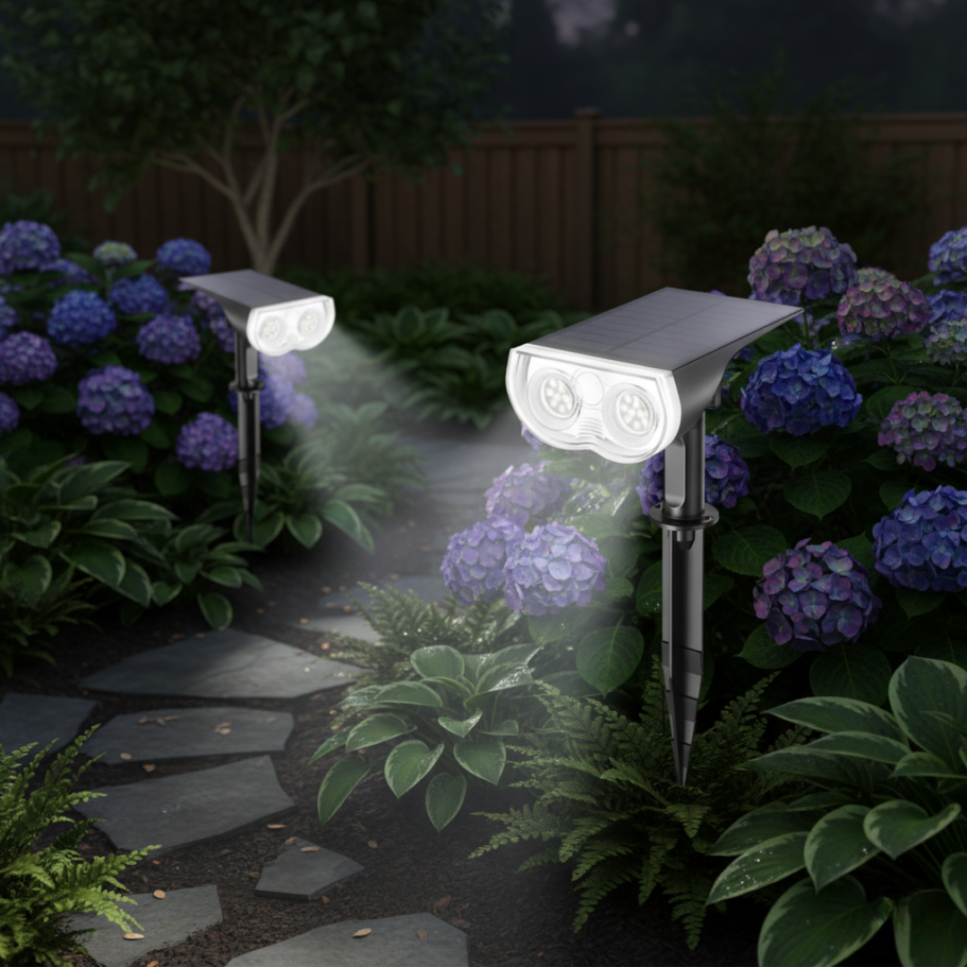 Halloween Solar Lights Outdoor 2 Pack Waterproof Spotlights