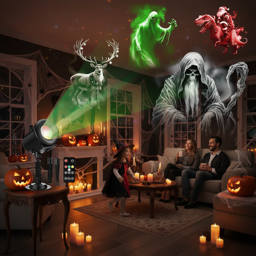 12 in 1 Halloween Outdoor Projection Lights