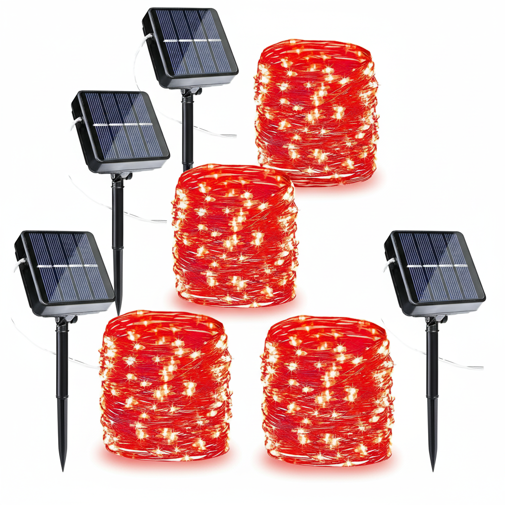 Pack Of 4 Halloween Solar String Lights