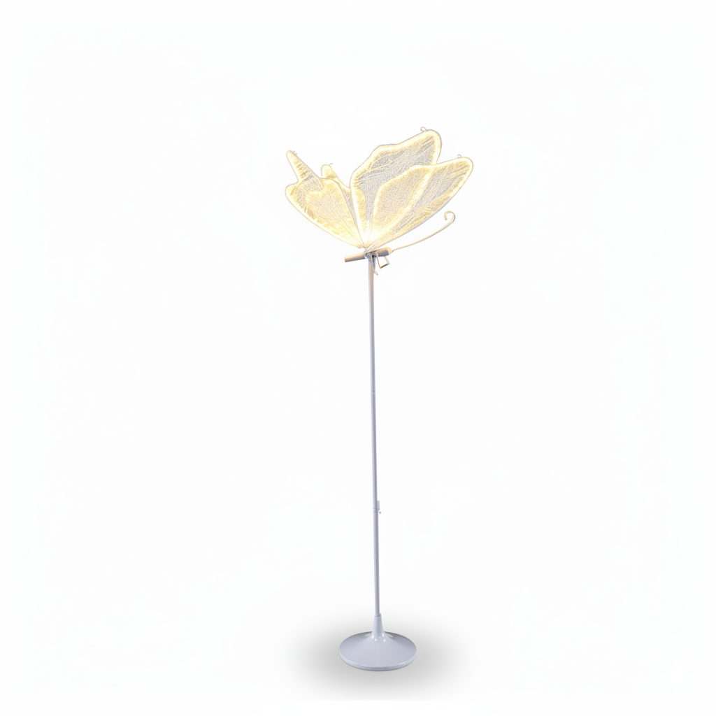 3 Color Butterfly Floor Lamp With LED Lighting For Home