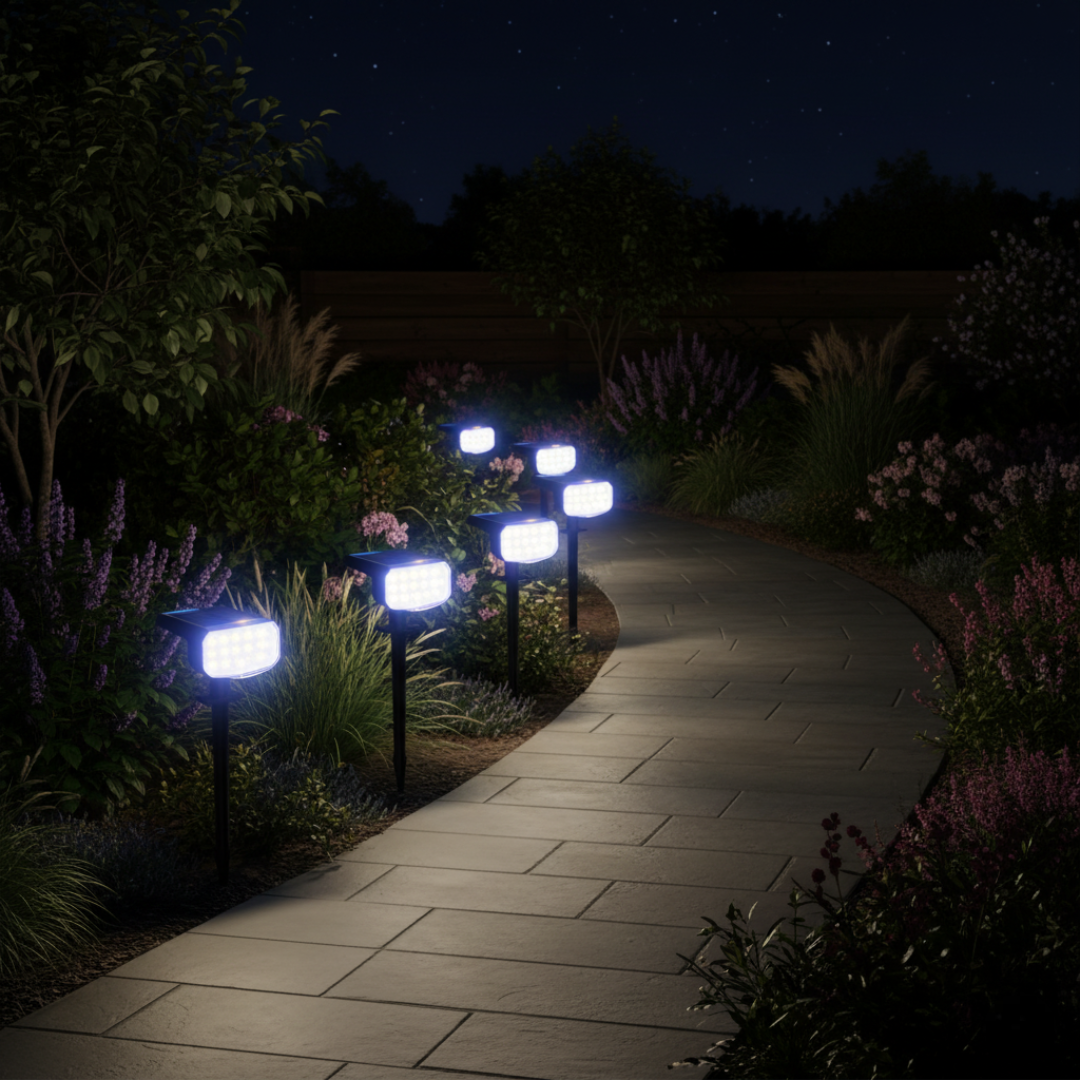 Solar Spot Lights Outdoor Waterproof 4 Pack