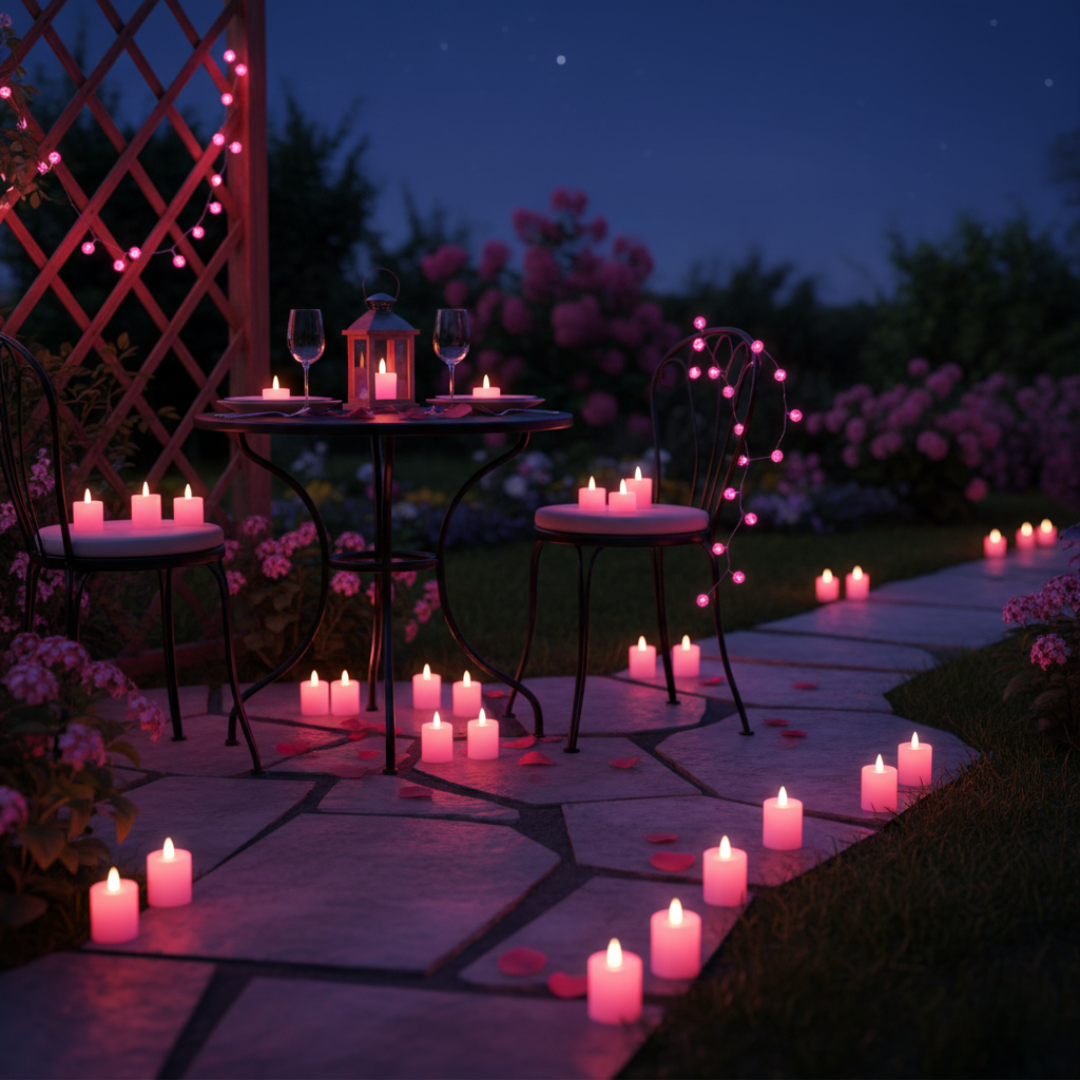 Pack Of 6 LED Outdoor Solar Lights with Motion Sensor