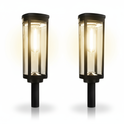 Bright Solar Pathway Lights Outdoor 8 Pack Waterproof Garden Lamps