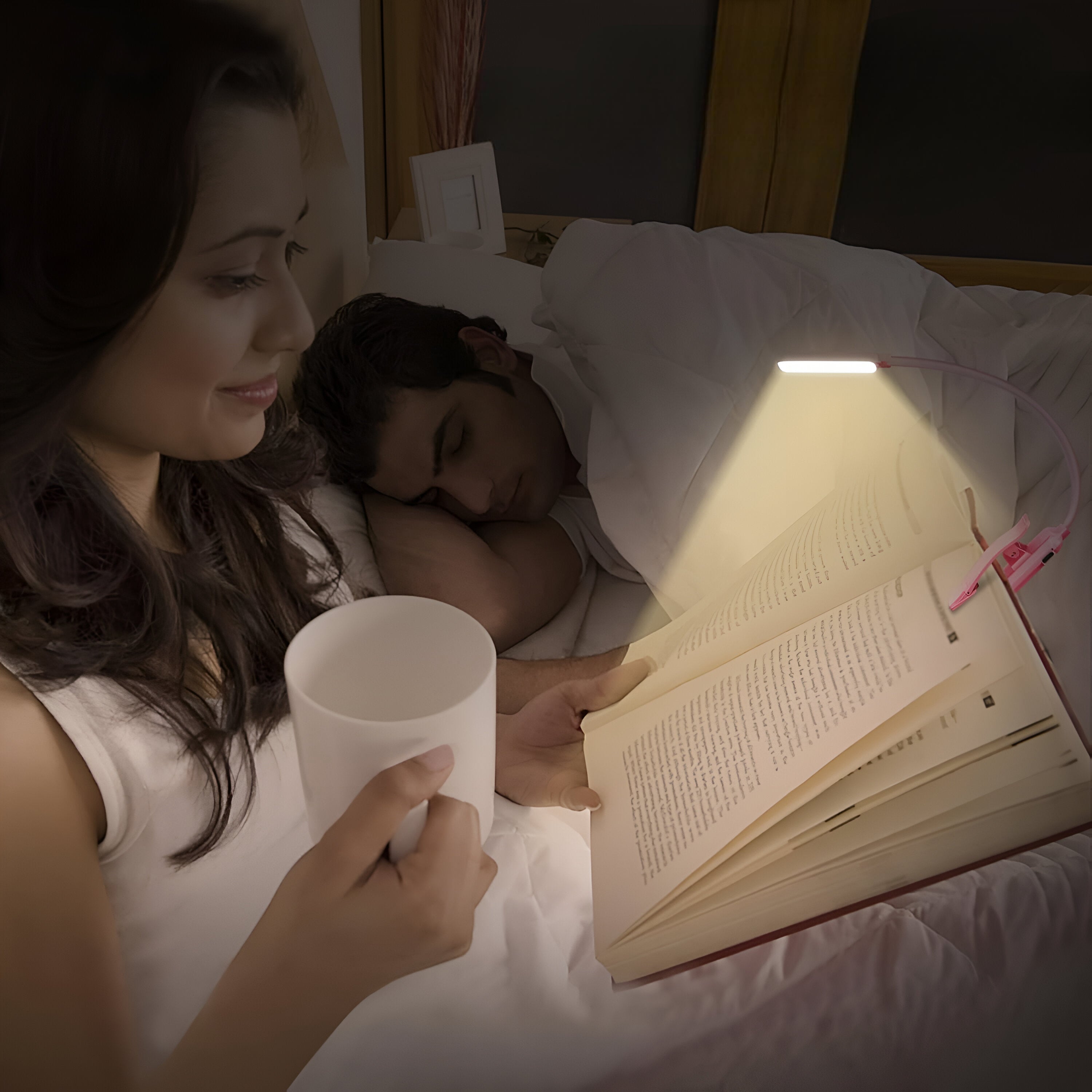 Clip On Rechargeable Reading Light-Sparklie Lights