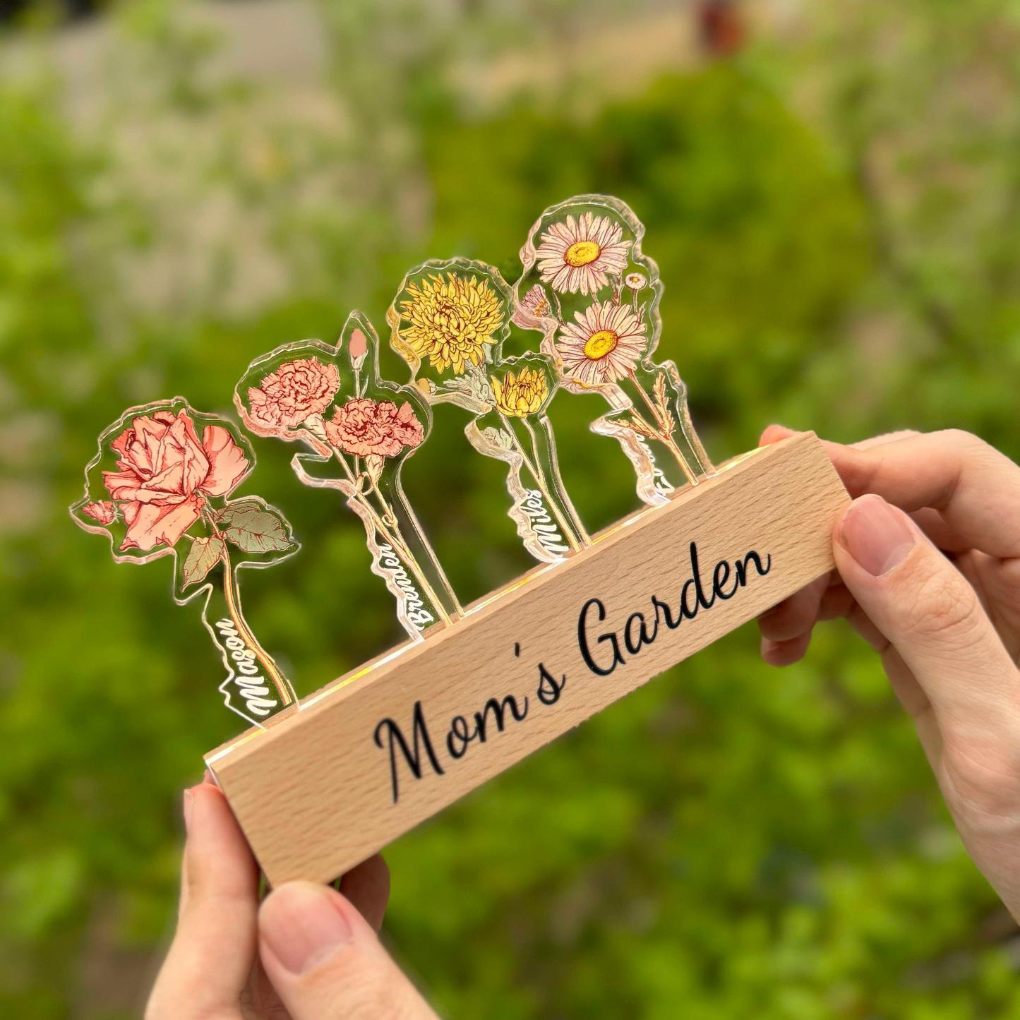 Custom Floral Light For Mom - Sparklie Lights