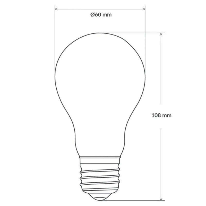 8W 12-24 Volt DC GLS Dimmable LED Light Bulb (E27) Clear in Natural White-Sparklie Lights