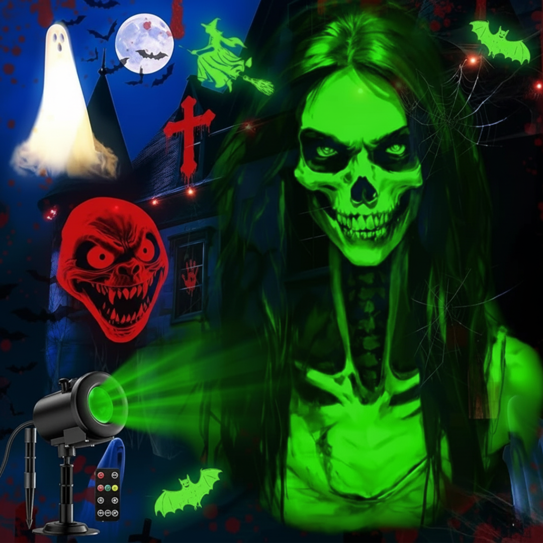 12 in 1 Dynamic Halloween Projection Lamp