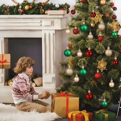 Christmas Hallway Ceiling Lights With Ornaments