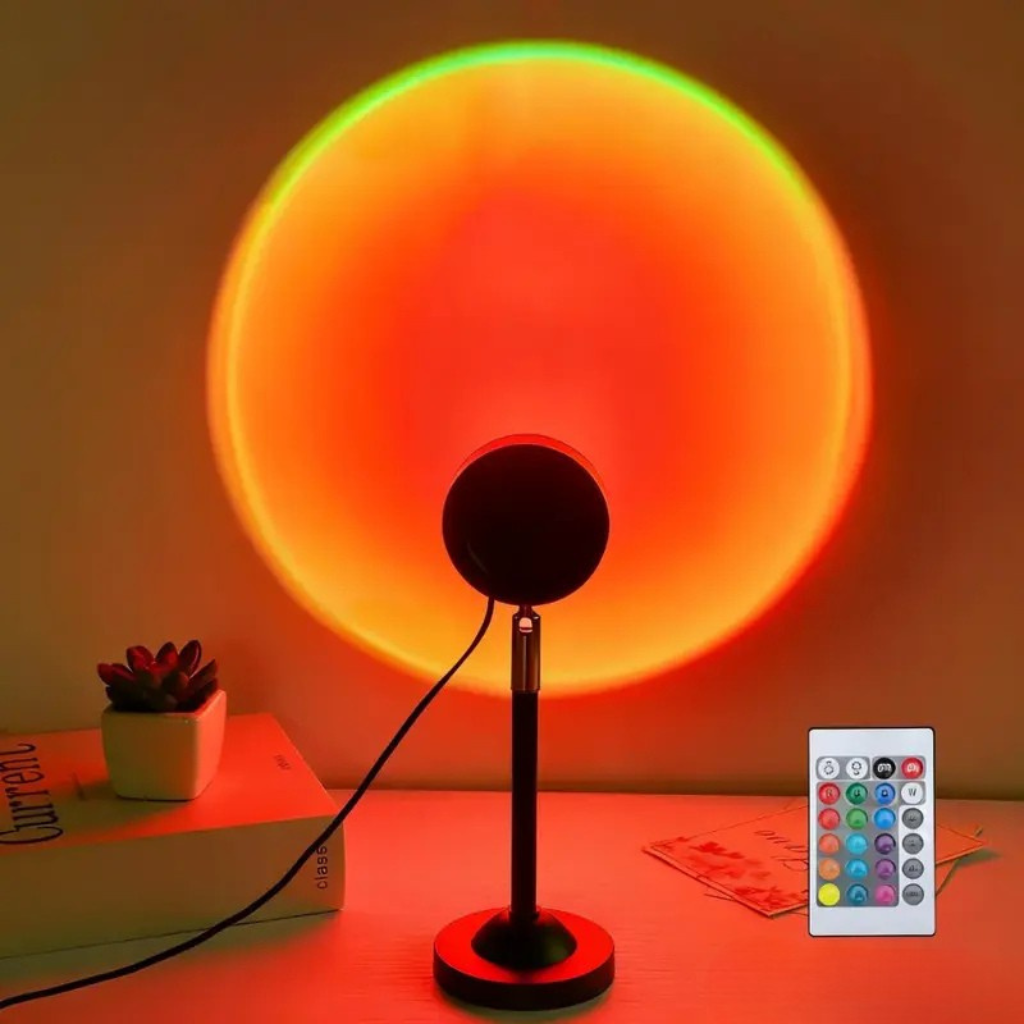 4 Modes Remote Control Sunset Mood Lamp For Bedroom