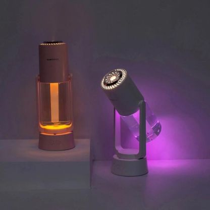 Wireless Auto Rotating Magic Shadow Humidifier-Sparklie Lights