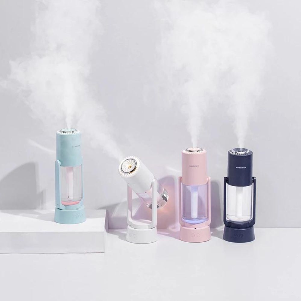 Wireless Auto Rotating Magic Shadow Humidifier-Sparklie Lights