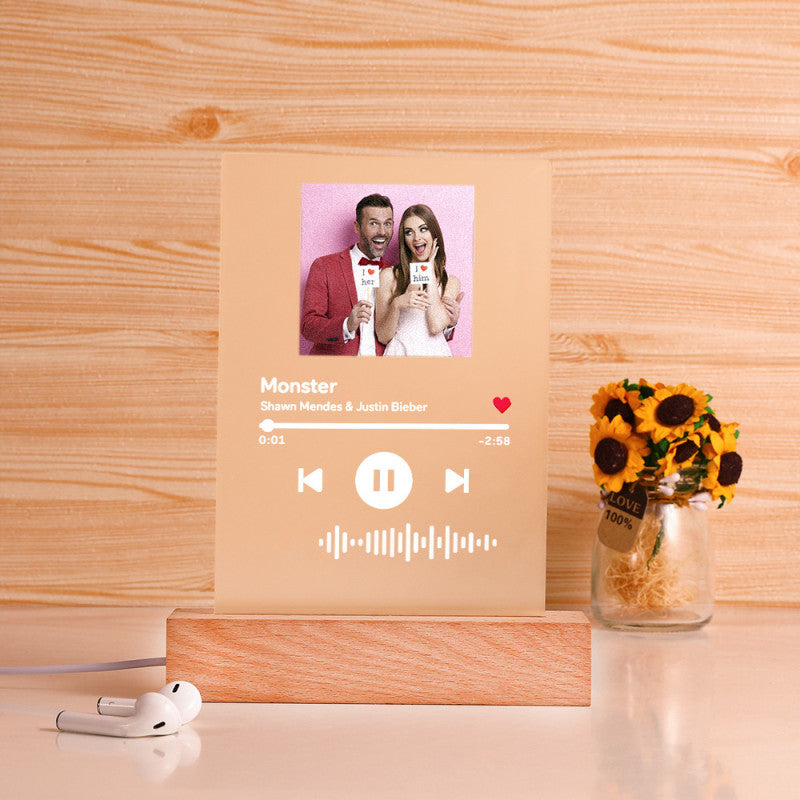 Engraved Music Acrylic Glass Elegant Gift-Sparklie Lights