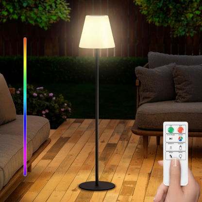 Cordless Dimmable RGB Solar Floor Lamp