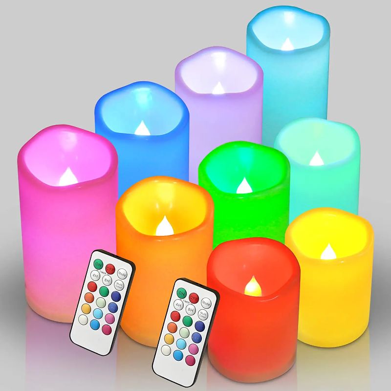 Exquisite Pack of 12 Flameless Candles-Sparklie Lights
