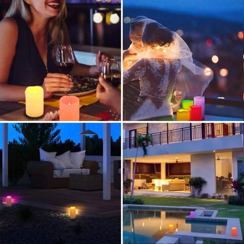 Exquisite Pack of 12 Flameless Candles-Sparklie Lights