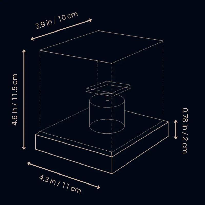 Luminous Cube Lamp with Dynamic LED Light Display-Sparklie Lights