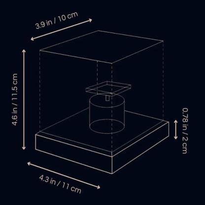 Luminous Cube Lamp with Dynamic LED Light Display-Sparklie Lights