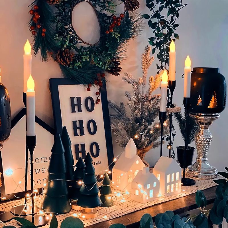 LED Candles With Warm Yellow Flickering Flame-Sparklie Lights