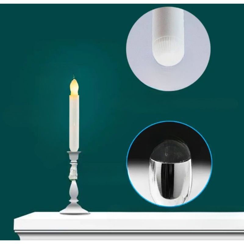 LED Candles With Warm Yellow Flickering Flame-Sparklie Lights