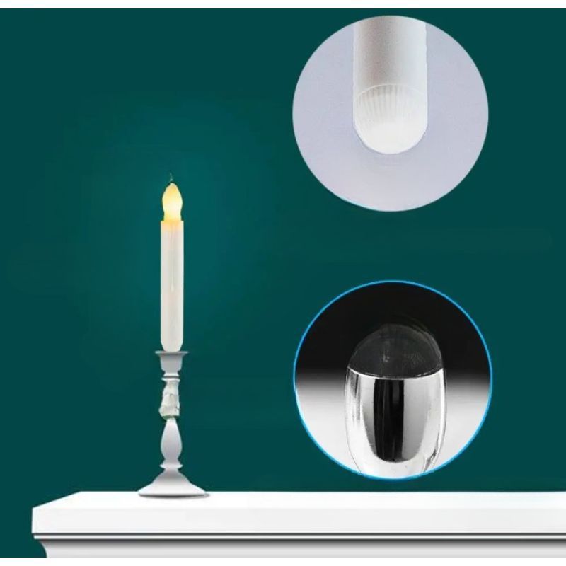 LED Candles With Warm Yellow Flickering Flame-Sparklie Lights