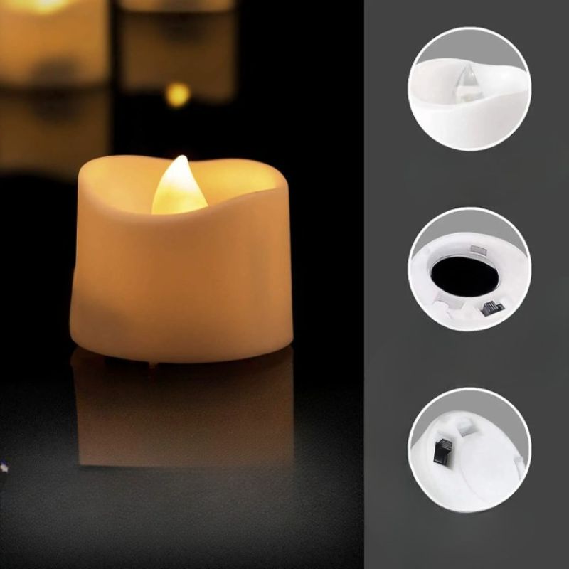 72 Pack Battery Decorating Candles-Sparklie Lights