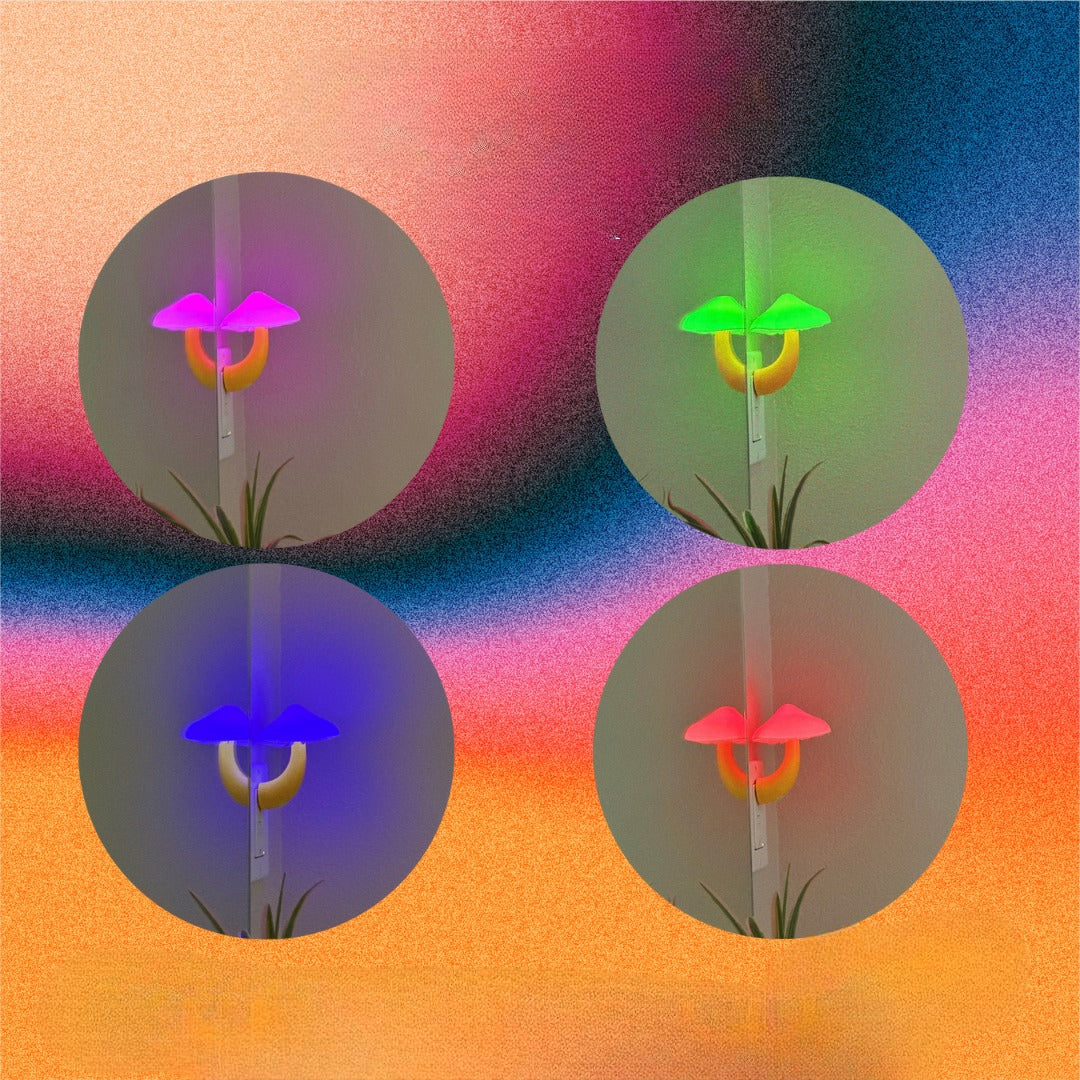 Light Changing Mushroom Wall Lamp-Sparklie Lights