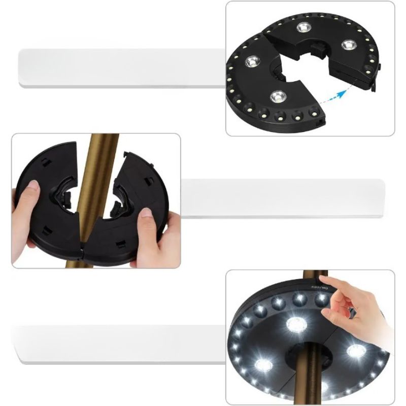 Umbrella Pole LED Cordless Light-Sparklie Lights