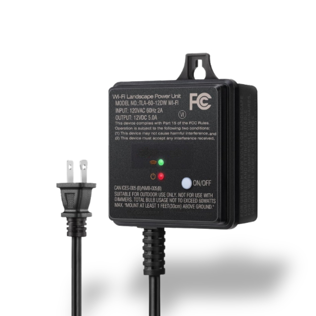 Outdoor Low Voltage Transformer With Timer And Photocell Light Sensor