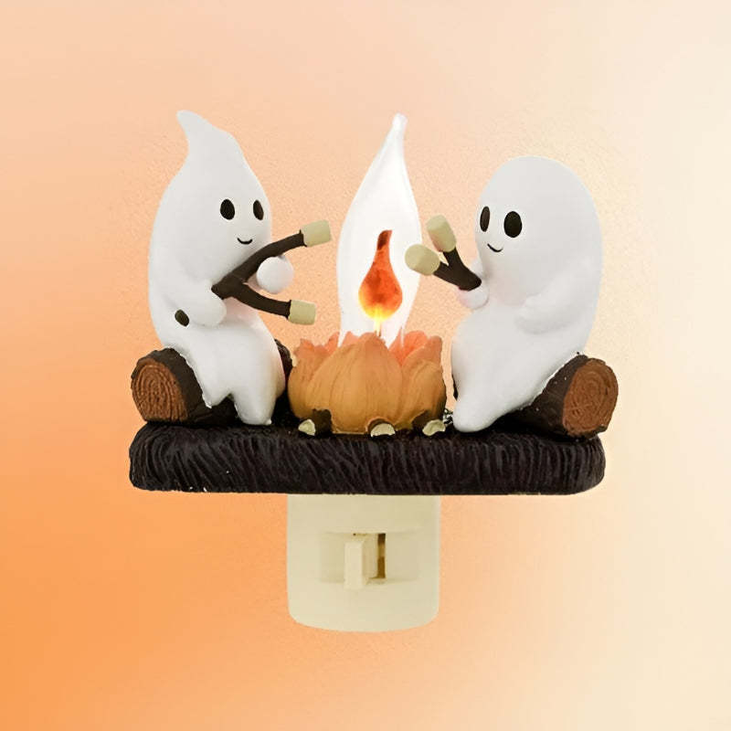 Phantom Campfire Nightlight With Flickering Flame-Sparklie Lights