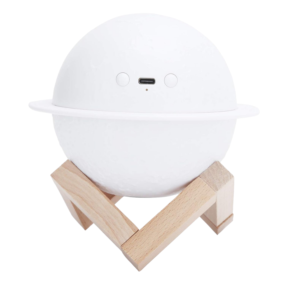 Planet Design Humidifier With Wooden Stand-Sparklie Lights