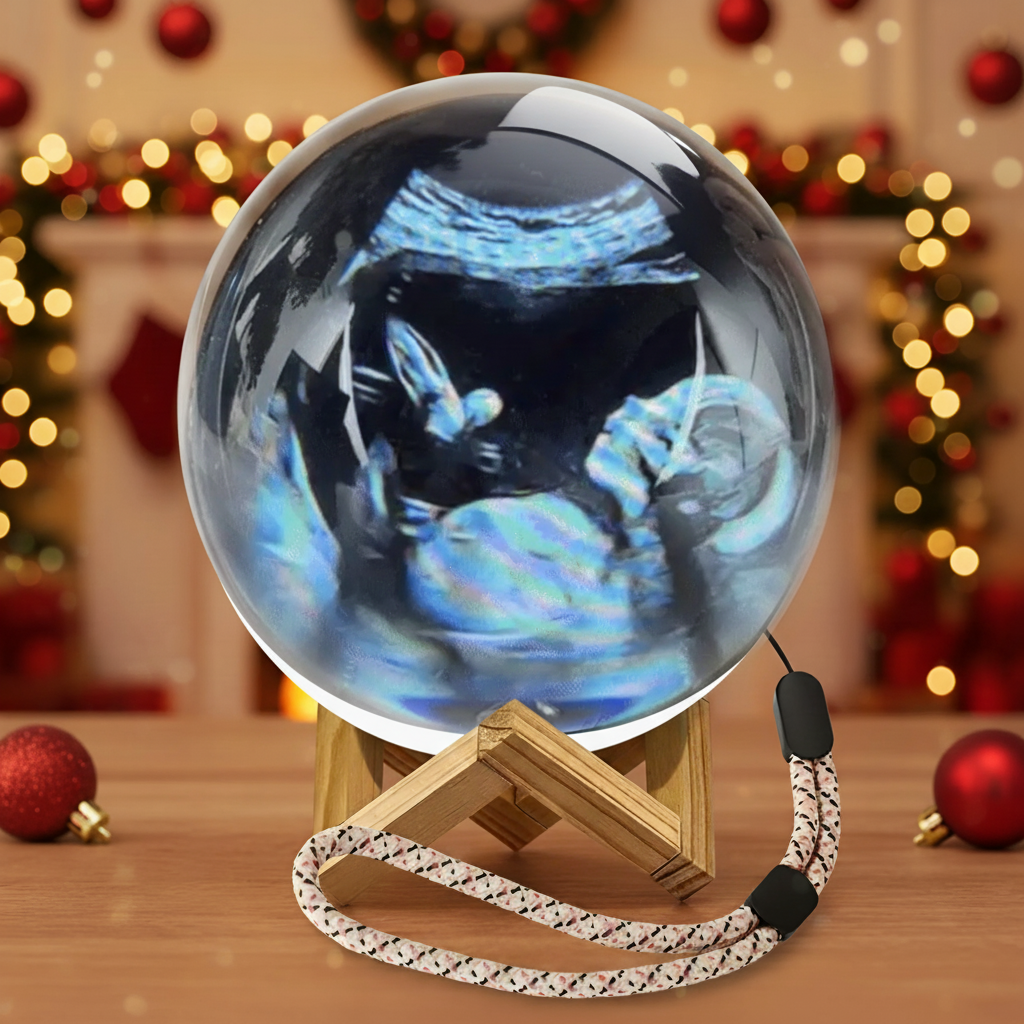 Rounded Media Sphere With Integrated Visual Playback Display