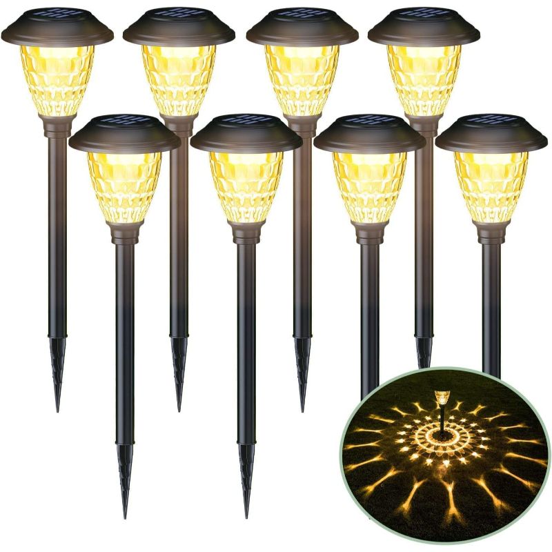 8 Pack Waterproof Solar LED Lights-Sparklie Lights