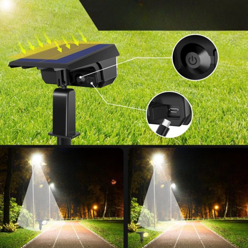 IP65 Waterproof Solar Spot Lights-Sparklie Lights