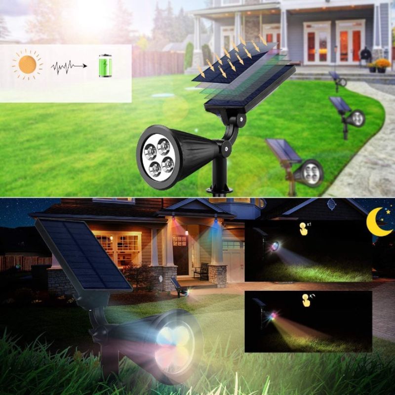 Adjustable 2 In 1 Multicolor Solar Lights-Sparklie Lights