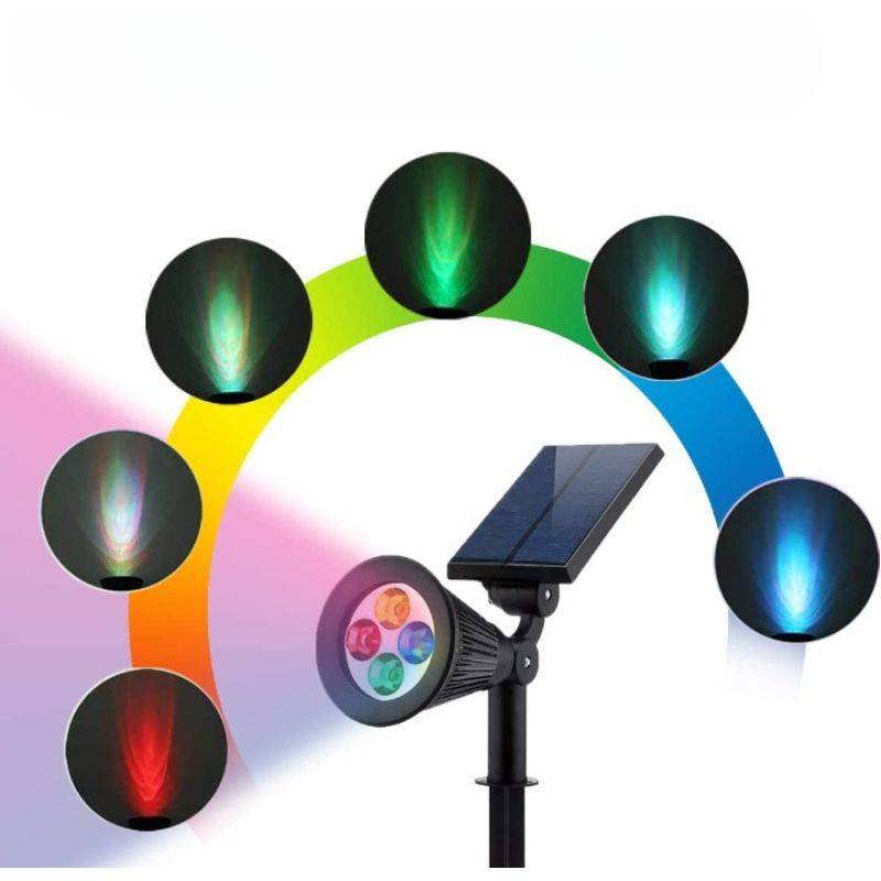 Adjustable 2 In 1 Multicolor Solar Lights-Sparklie Lights