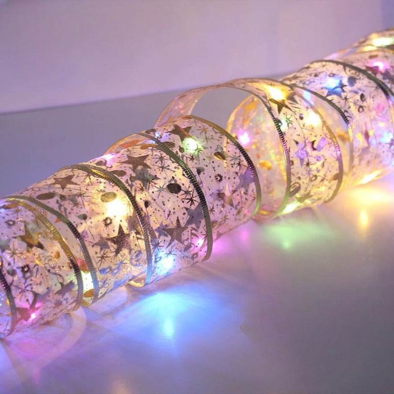 Christmas Ribbon Fairy String Light-Sparklie Lights