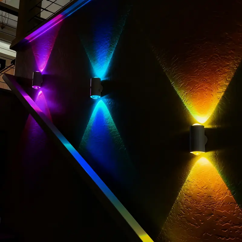 Smart RGB LED Wall Light With Motion Sensor And Dynamic Ambient Lighting