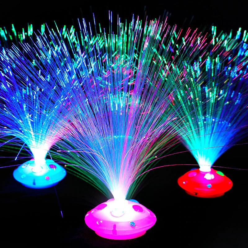 Colored LED Fiber Optic Light Night Lamp-Sparklie Lights