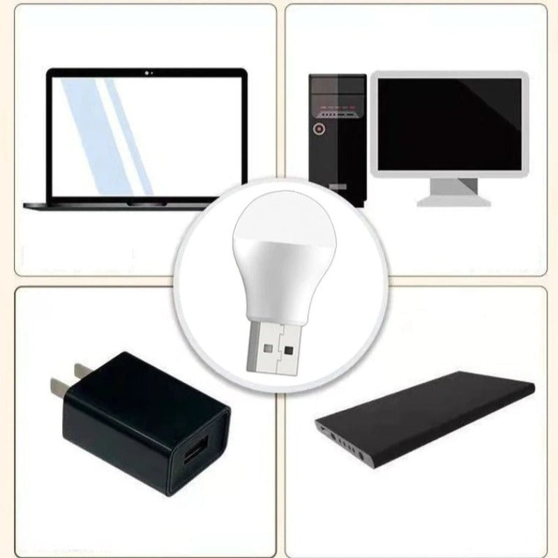 2 Pack USB Plug Powered LED Bulb Light-Sparklie Lights