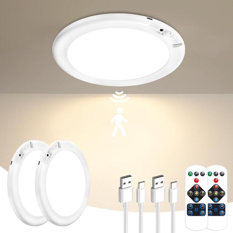 Rechargeable Motion Sensor Ceiling Light With Remote