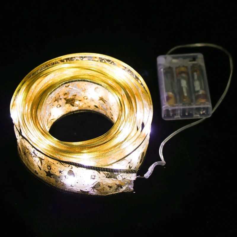 Christmas Ribbon Fairy String Light-Sparklie Lights