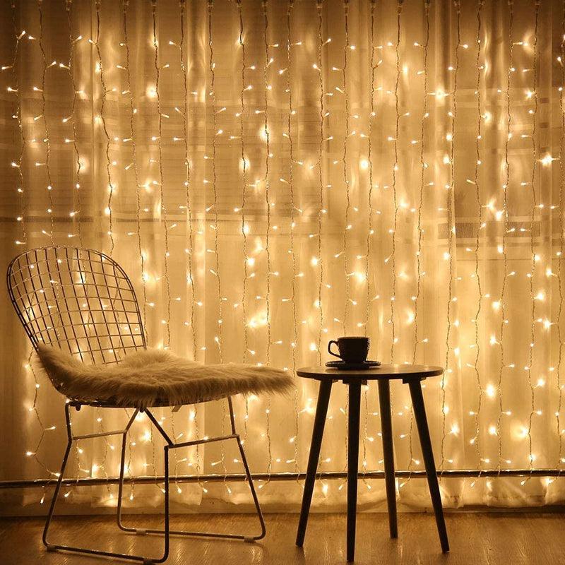 Curtain Lights String – Warm White LED Fairy Lights