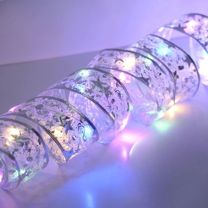 Christmas Ribbon Fairy String Light-Sparklie Lights